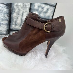 Coach Adrina Leather and Suede Stiletto